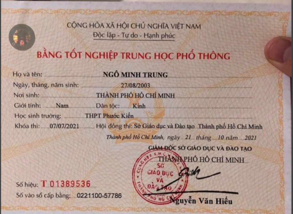 Làm bằng cấp 3 giá 1 -2 triệu lấy nhanh - Giải pháp gấp cho hồ sơ