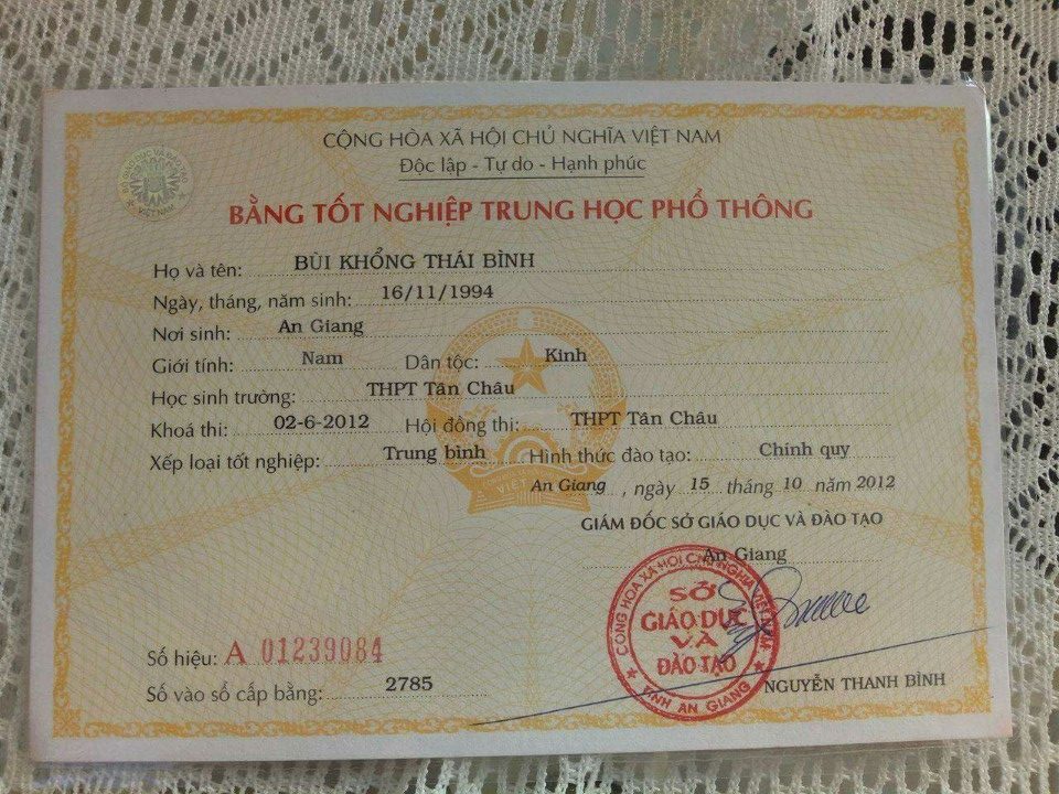 Làm bằng cấp 3 giá 1 -2 triệu lấy nhanh - Giải pháp gấp cho hồ sơ